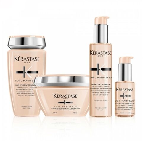 Kérastase Curl Manifesto Pflegeset (Shampoo 250ml+ Maske 200ml+ Leave-In 150ml+ Haaröl 50ml)